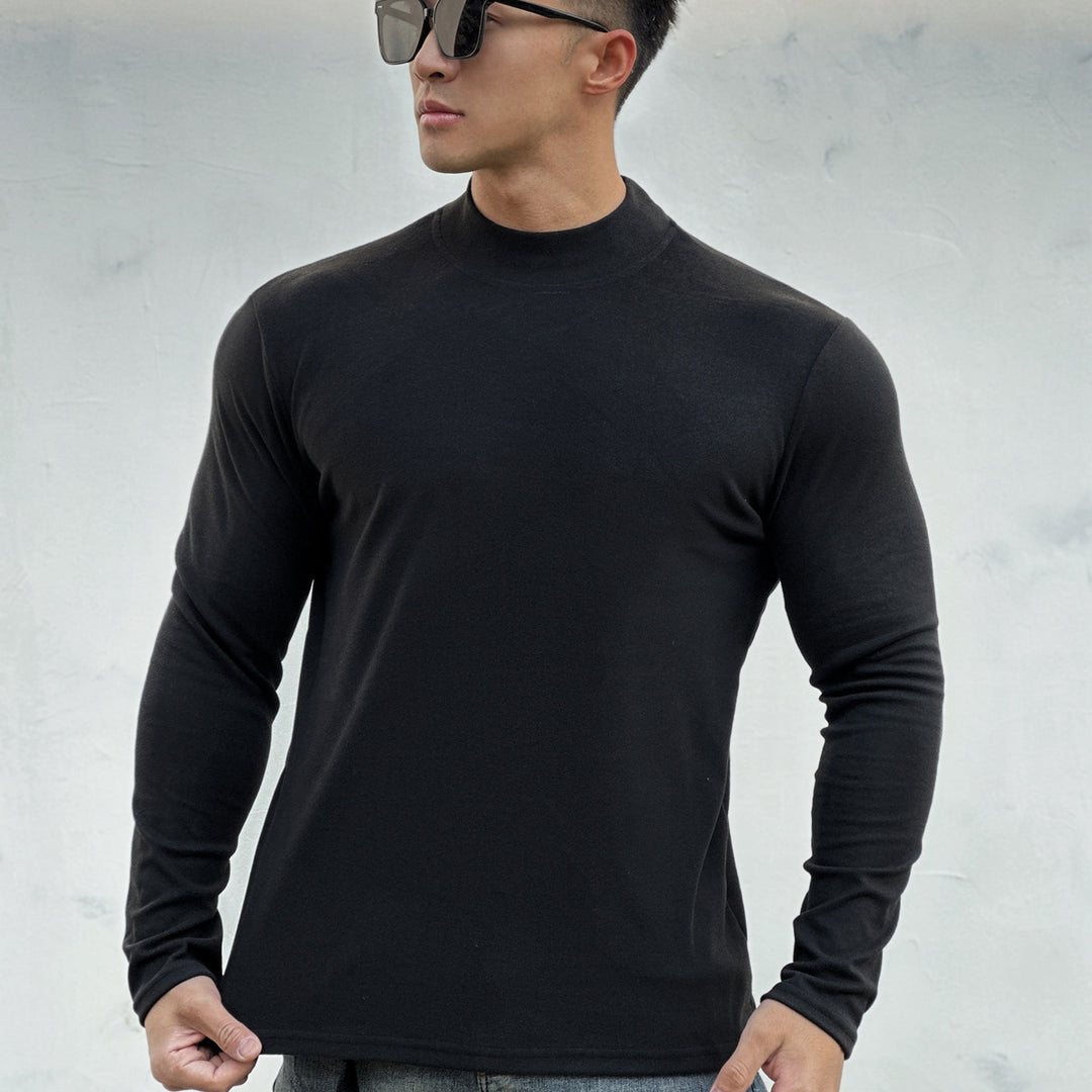 Men's long-sleeve shirt made of breathable cotton blend with sporty cut Lisslune