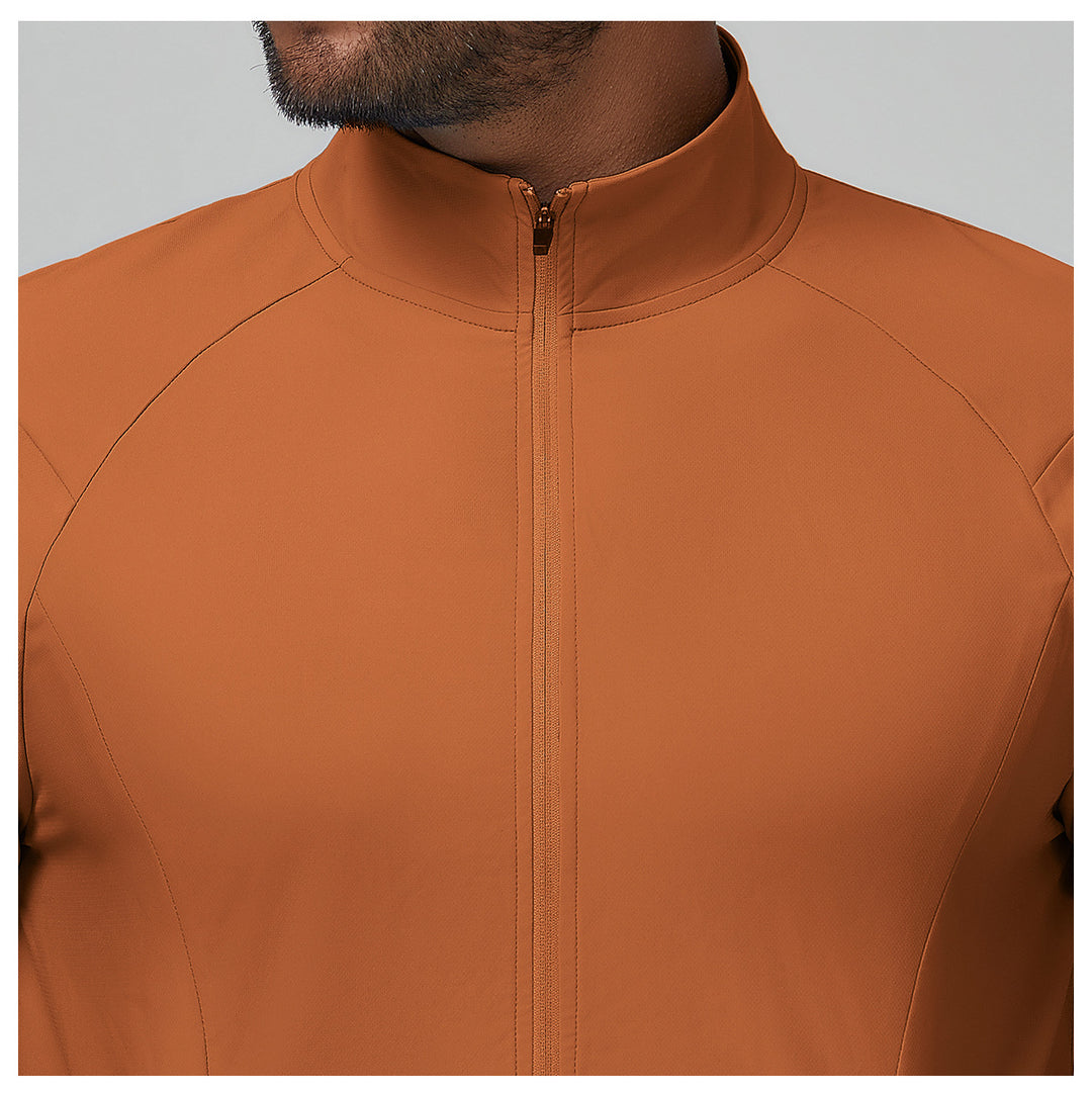 Men's Lightweight Sports Jacket with High Collar and Elastic Cuffs Lisslune
