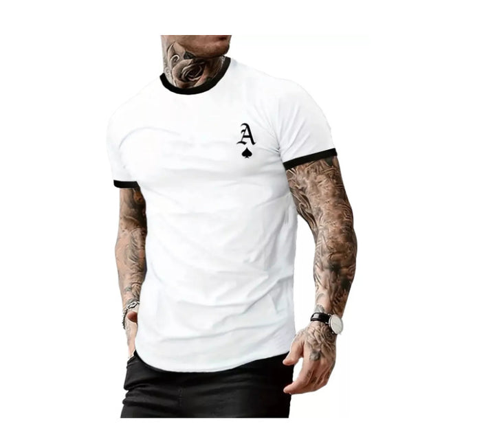 Men's T-shirt with modern design and contrasting collar Lisslune