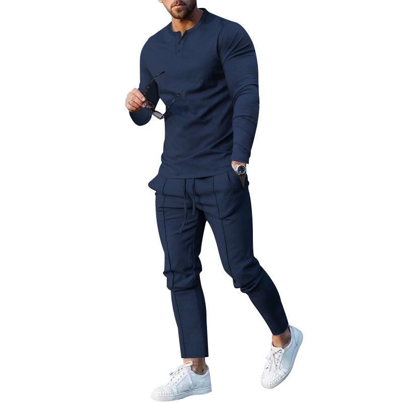Men's cotton jogging suit with breathable properties and fashionable cut Lisslune