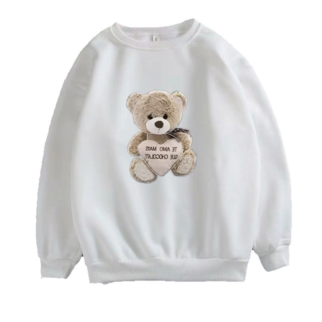 Women's sweatshirt with embroidered bear motif Lisslune