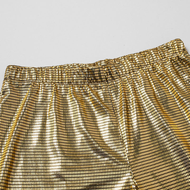 Men's extravagant shiny pants with eye-catching design Lisslune