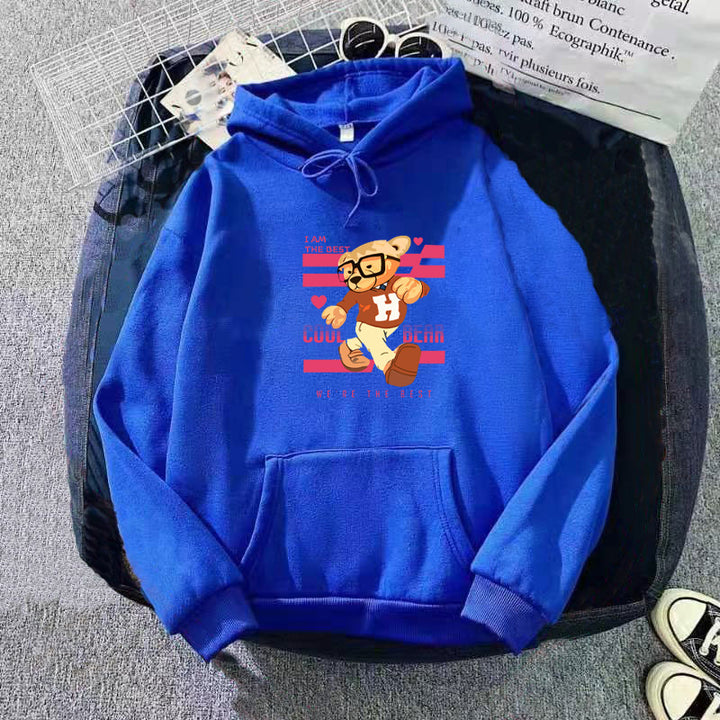 Women's hoodie with funny bear motifs and unique graphic print Lisslune