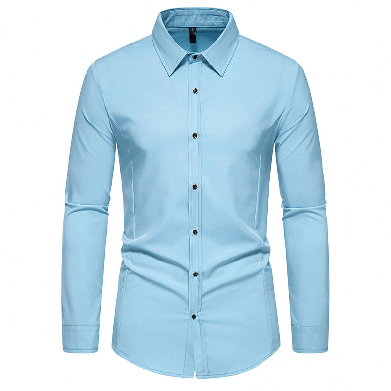 Men's fashionable long-sleeve shirt with elegant cut Lisslune