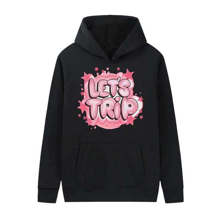 Women's hoodie with stylish graffiti print and comfortable fit Lisslune