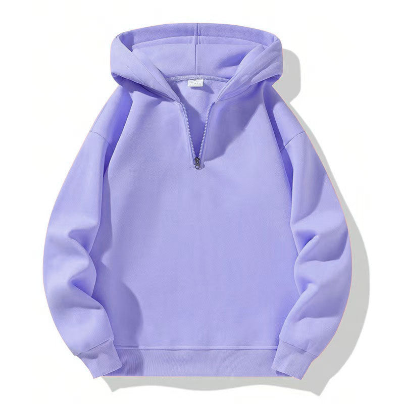 Men's sporty hoodie with half zipper Lisslune