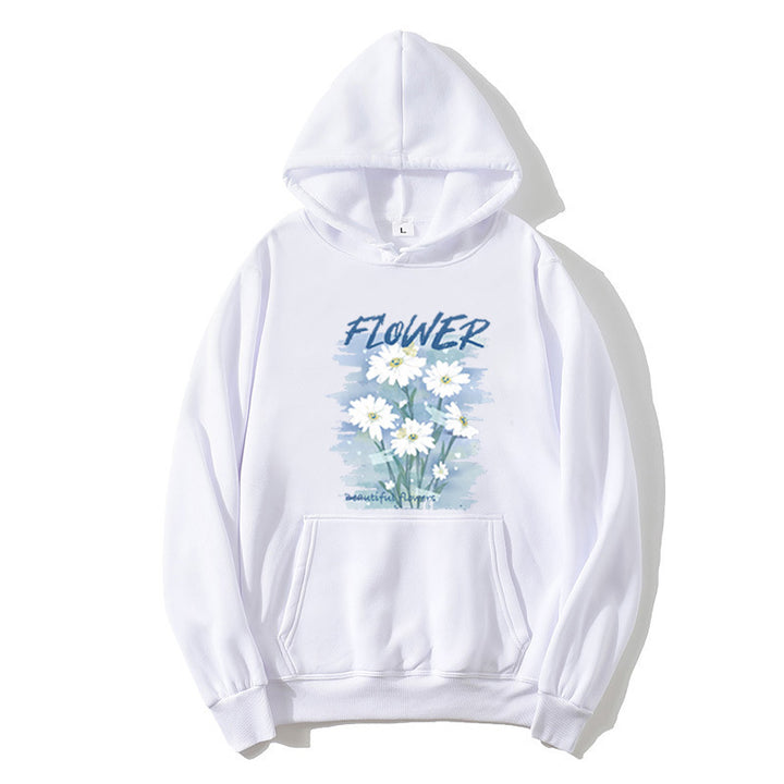 Women's hoodie with floral graphic print Lisslune