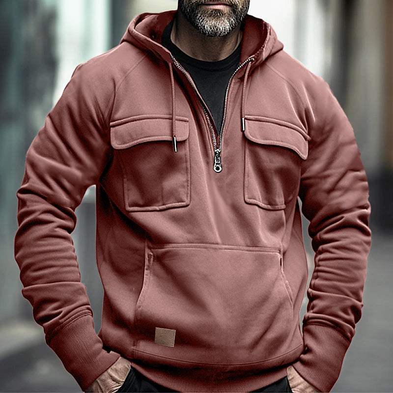 Men's stylish hoodies with practical chest pockets Lisslune