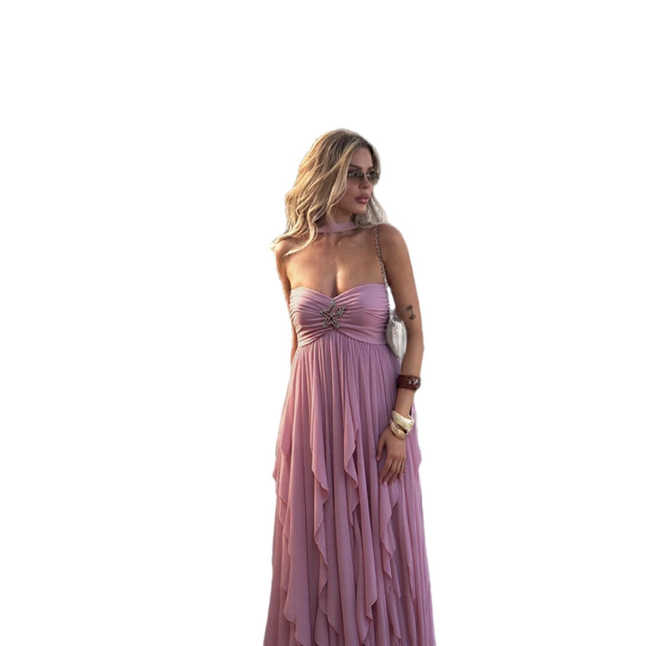 Damen Maxi-Kleid im Vintage-Stil Lisslune