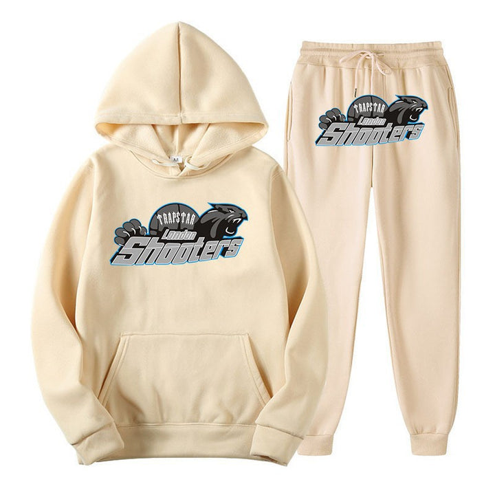 Women's leisure hoodie and jogger set with urban sports design Lisslune