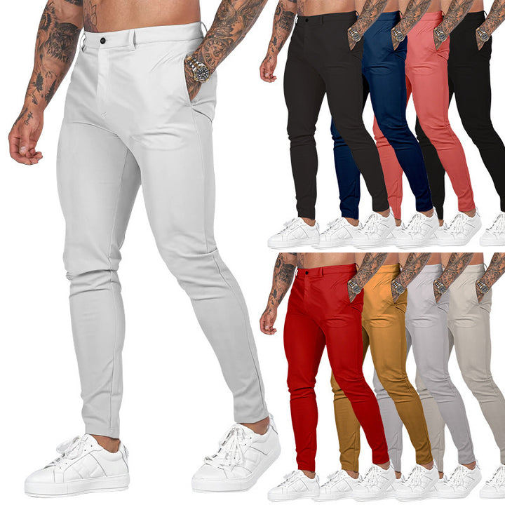 Men's Slim Fit Chinos by Lisslune