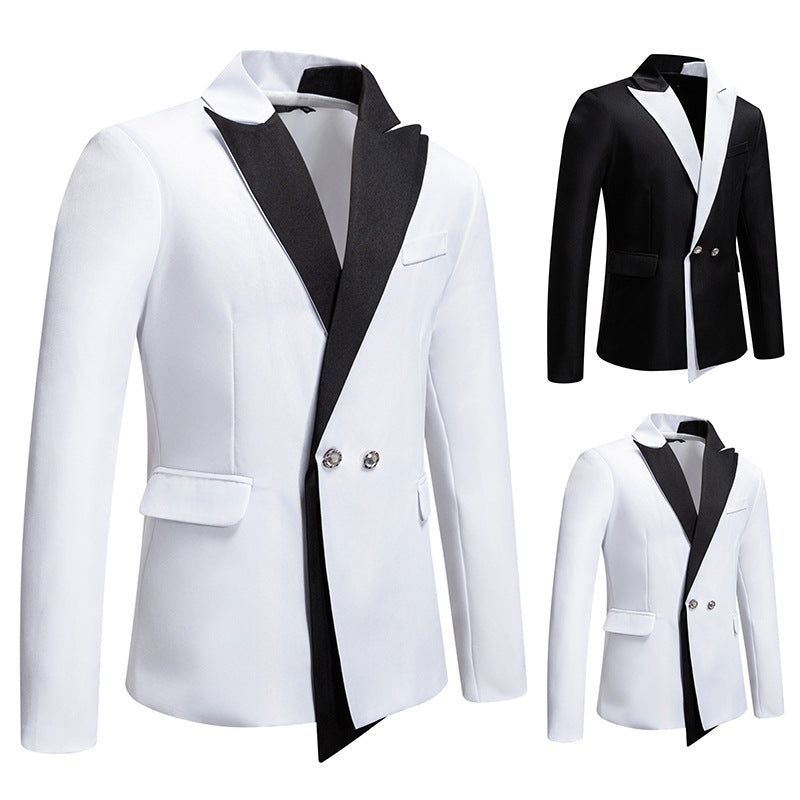 Men's Elegant Tuxedo Blazer with Contrasting Lapel Lisslune