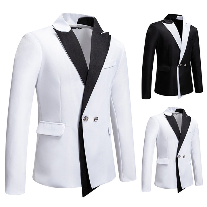 Men's Elegant Tuxedo Blazer with Contrasting Lapel Lisslune