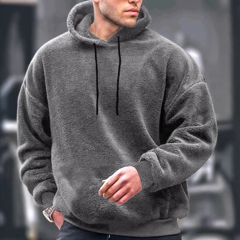 Men's Cozy Fleece Hoodie with Modern Fit Lisslune