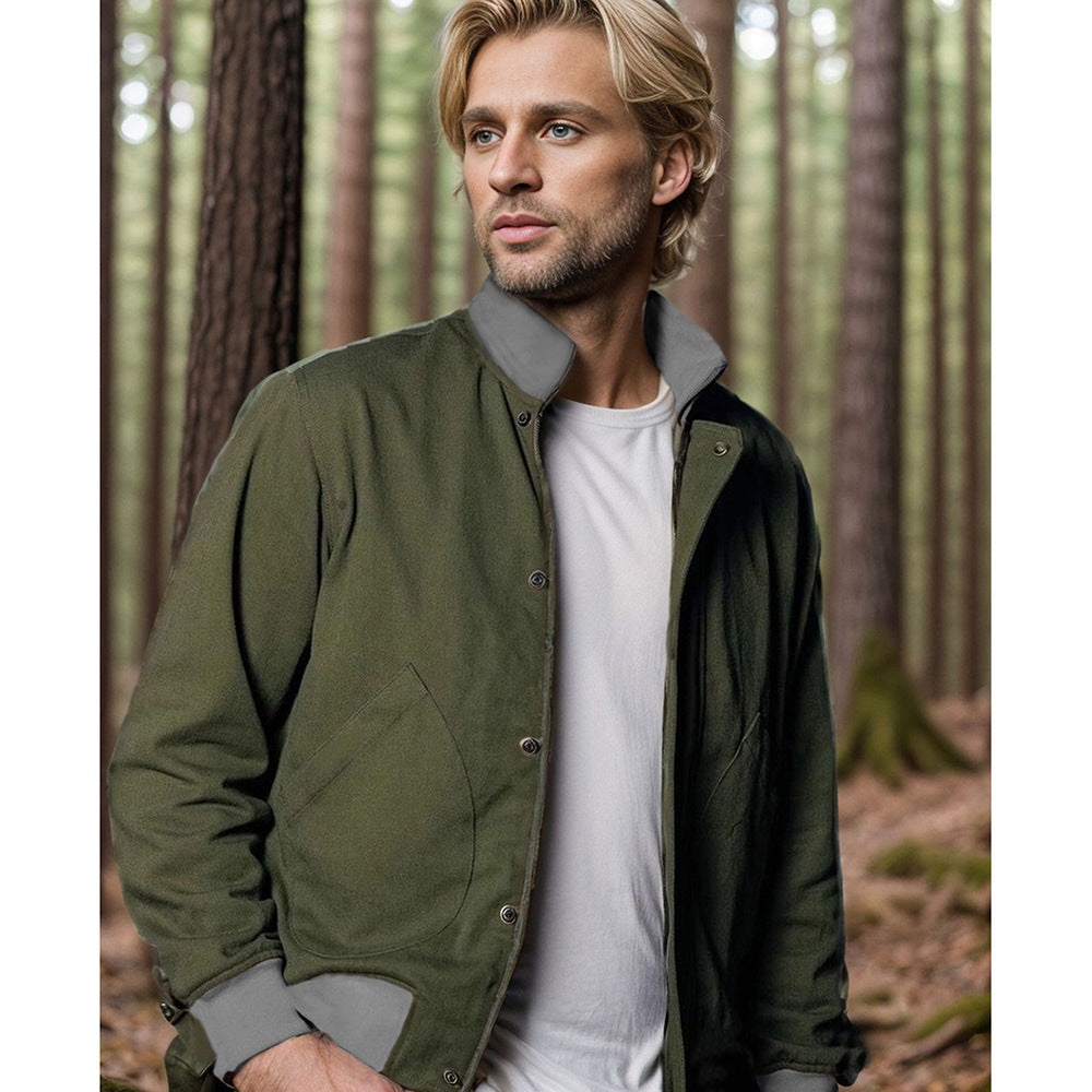 Men's lightweight quilted jacket with practical side pockets and modern collar Lisslune