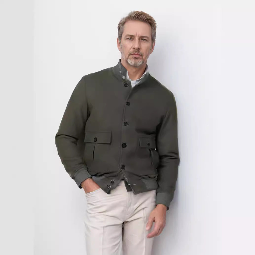 Men's fashionable wool jacket with warm lining Lisslune
