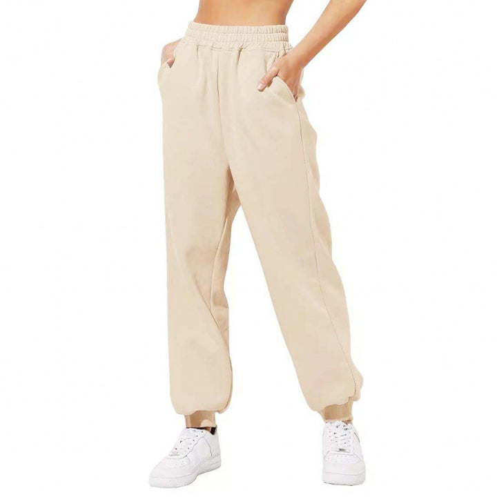Women's jogging pants with elastic waistband and side pockets Lisslune
