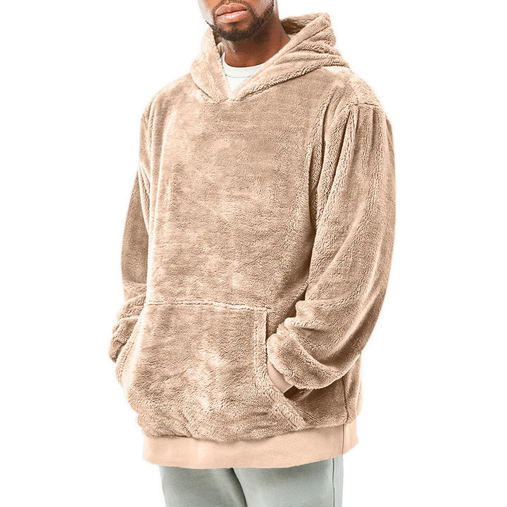 Men's hoodie made of soft fleece with practical pockets Lisslune