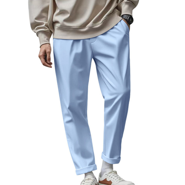 Men's elegant chino pants with a casual cut and practical pockets Lisslune
