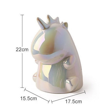 Lisslune | Modern simple ceramic unicorn napkin holder
