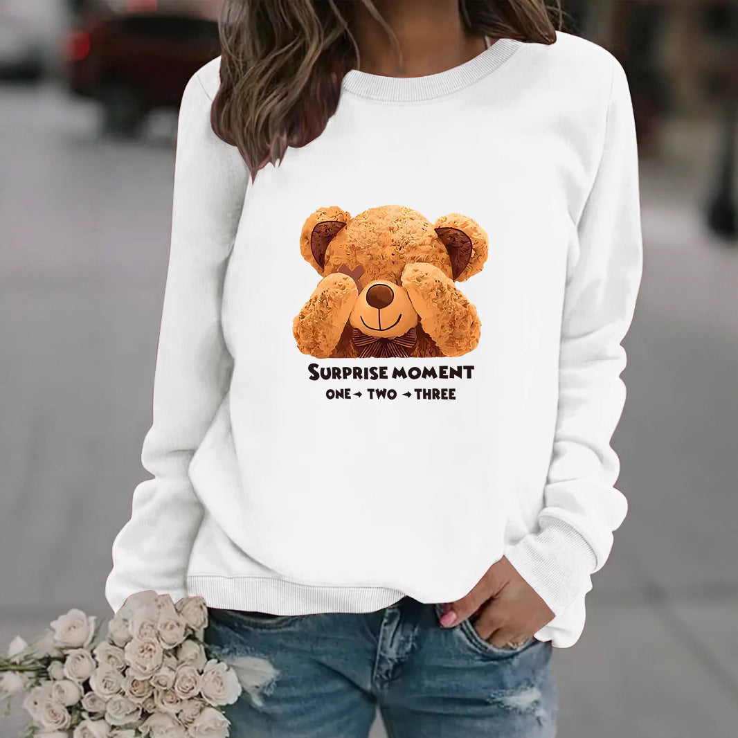 Women Sweatshirt with unique bear motif and entertaining saying Lisslune