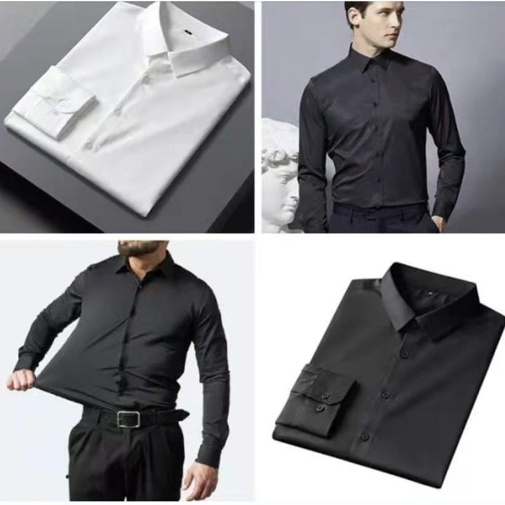 Men's long sleeve shirt with stretchable fit and breathable fabric Lisslune