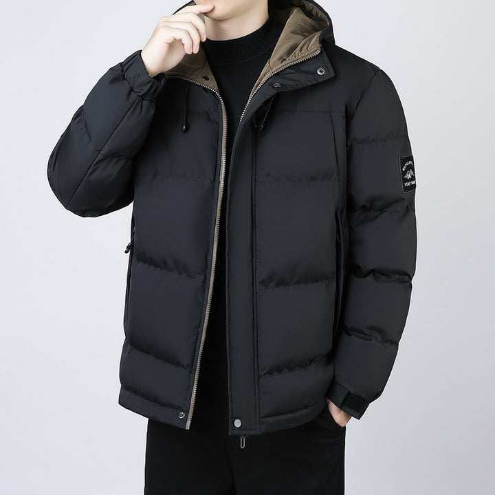 Men's insulated thermal jacket with adjustable hood Lisslune