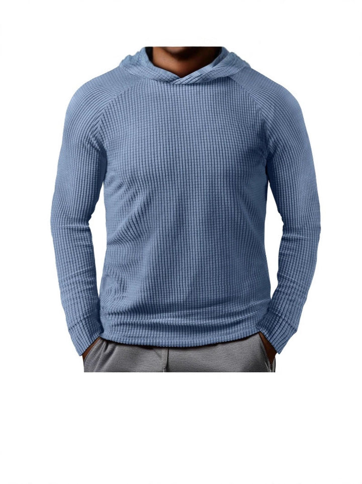 Men's casual hoodie with textured material Lisslune