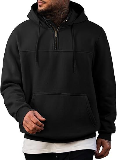 Men's hoodie with practical zipper and side pockets Lisslune
