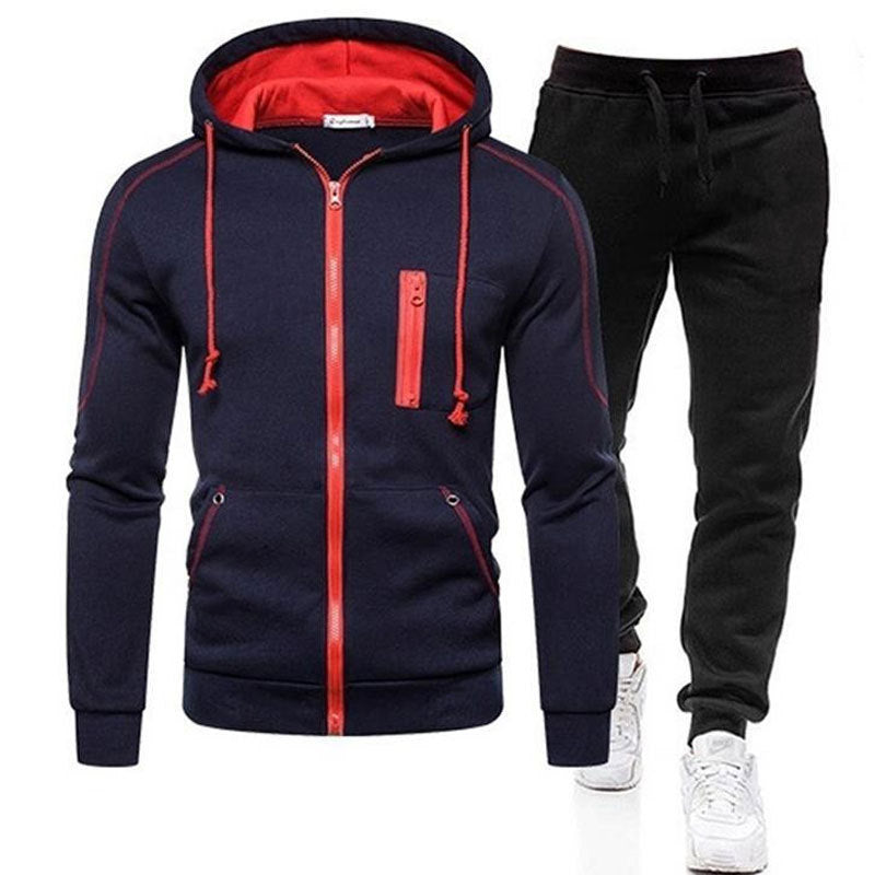 Men's sporty combo outfit with practical zip pockets Lisslune