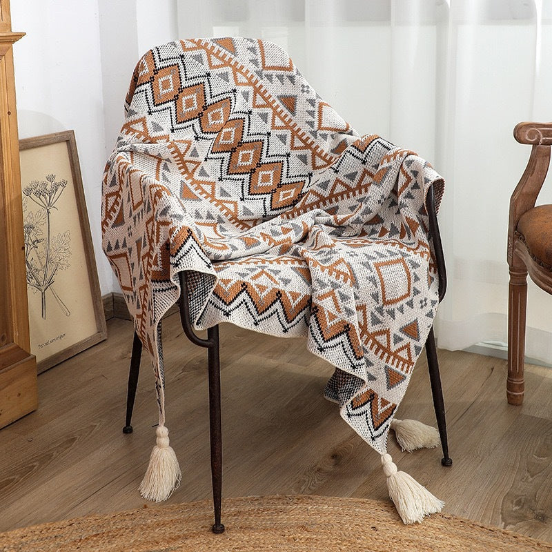 Lisslune | Boho Navajo Sunlight Bedspread