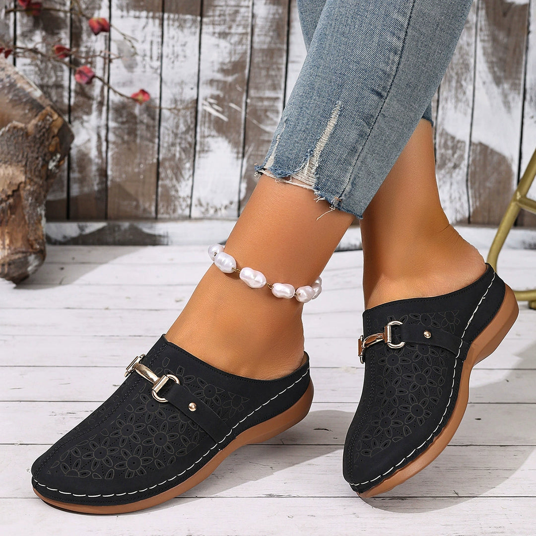 Lisslune | Damen Clogs Aus Leder Weite Passform Leicht