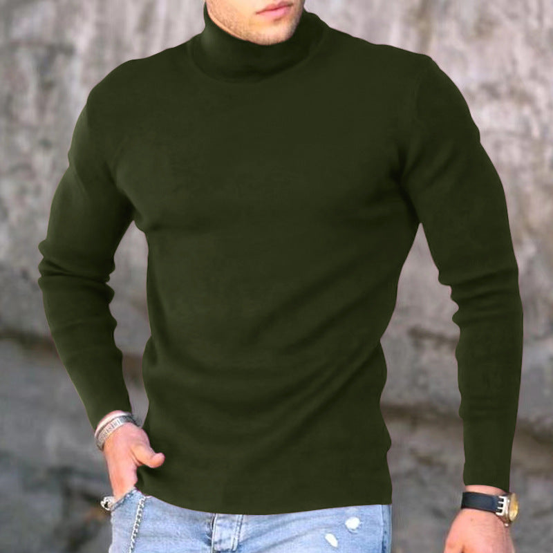 Men's stylish turtleneck sweater made of fine knit Lisslune