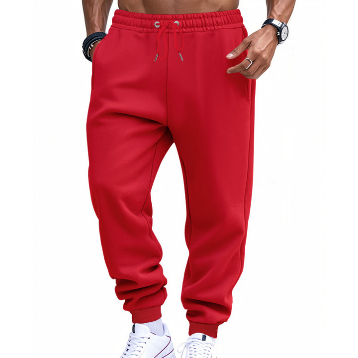 Men's Athletic Jogging Pants with Elastic Waistband and Side Pockets Lisslune
