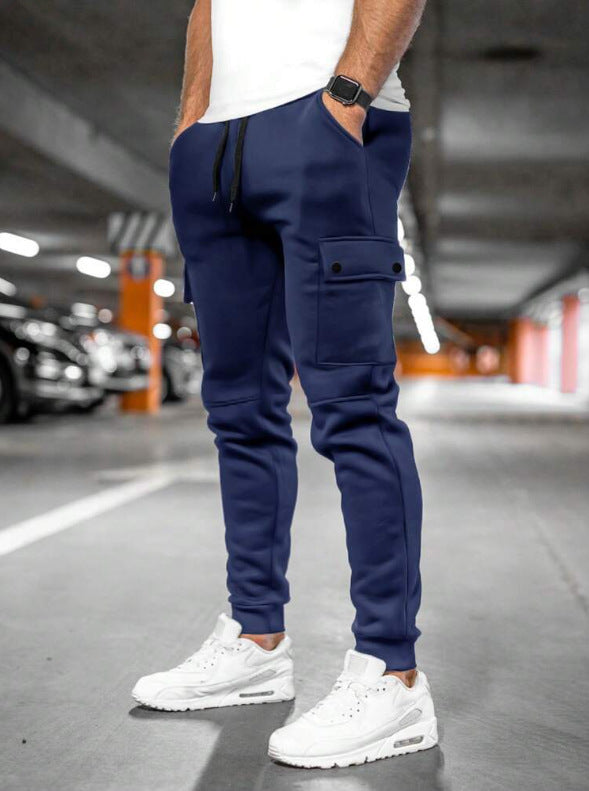 Men's sporty cargo jogger pants with practical side pockets Lisslune