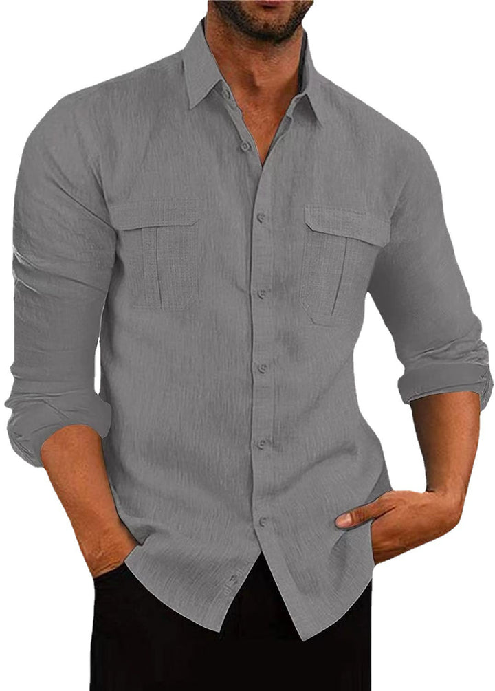 Men's shirt with two breast pockets and modern cut Lisslune