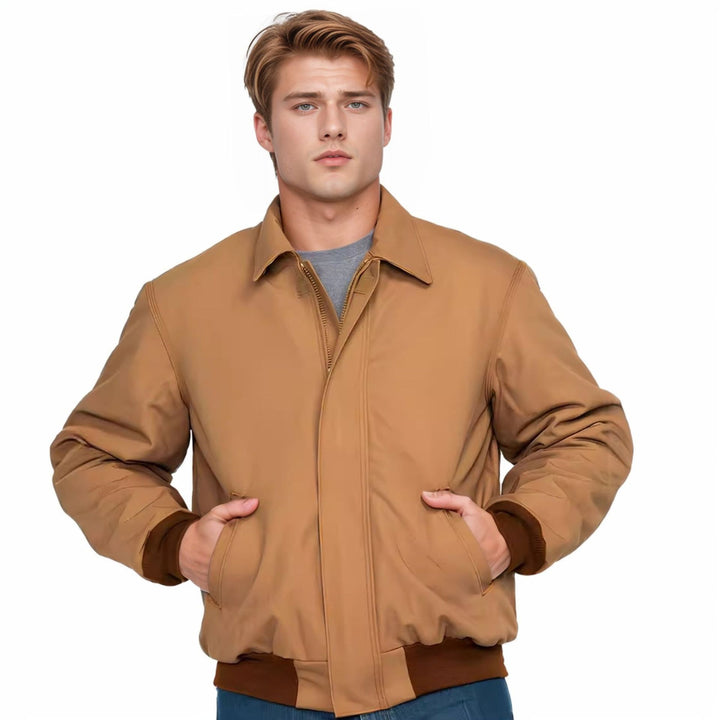 Men's casual transitional jacket with practical stand-up collar Lisslune