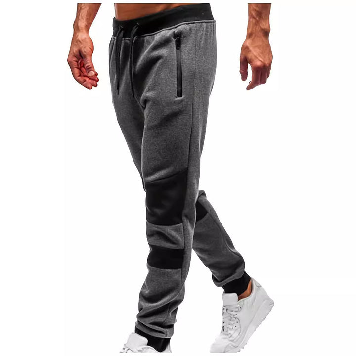 Men's stylish leisure jogging pants with breathable inserts and practical drawstring Lisslune