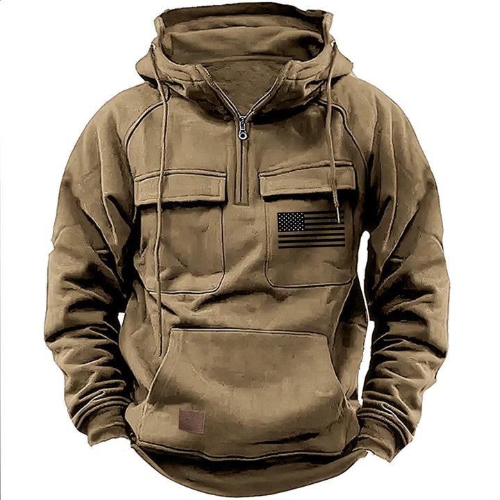 Men's practical hoodies with numerous pockets Lisslune