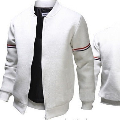 Men's sporty hoodie jacket with contrasting stripes Lisslune