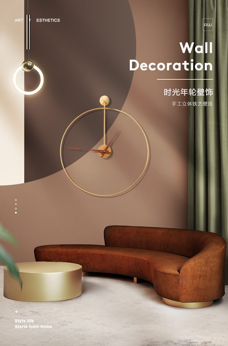 Lisslune | Minimalist 16-Inch Wall Clock – Modern Silent Sweep Design