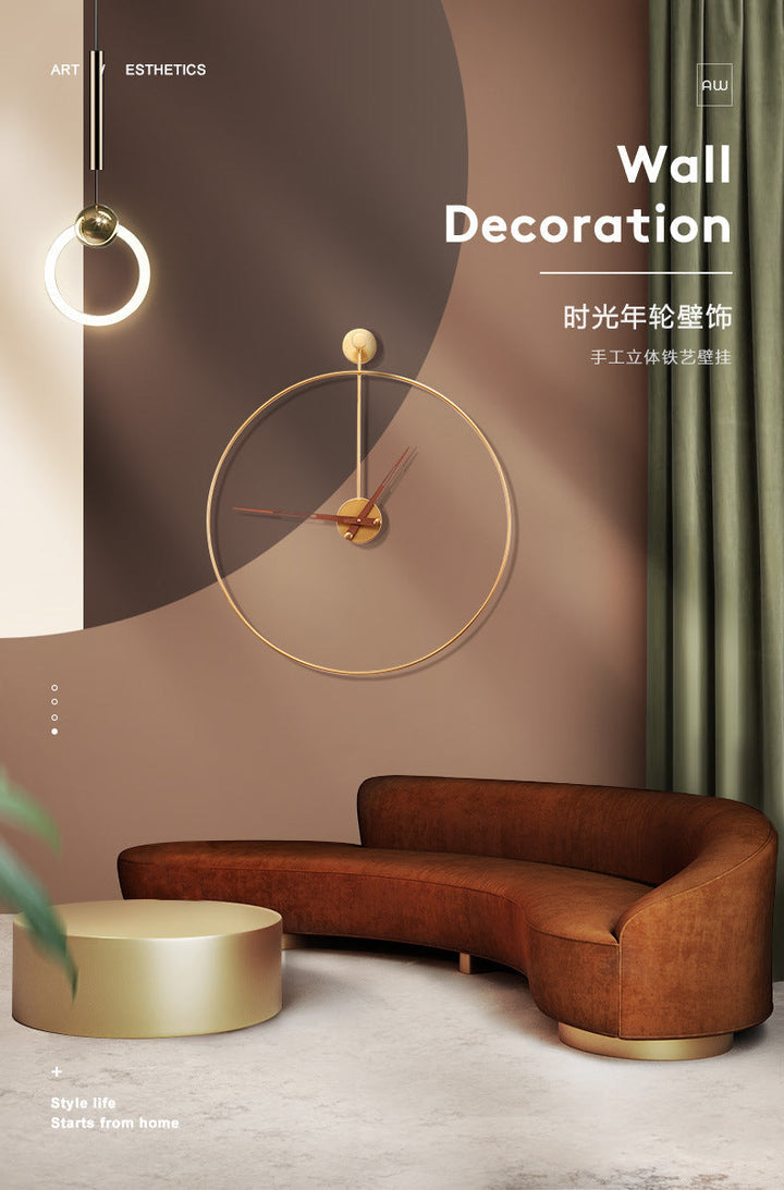 Lisslune | Minimalist 16-Inch Wall Clock – Modern Silent Sweep Design