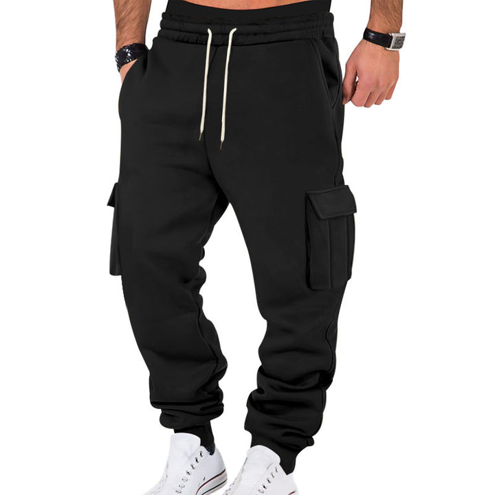 Men's cargo jogging pants with elastic waistband and practical pockets Lisslune