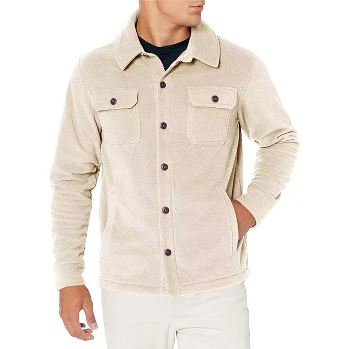 Men's fleece jacket with practical pockets Lisslune