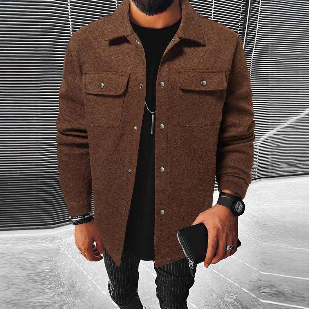 Men's Versatile Shirt Jacket Made Of Soft Material Lisslune