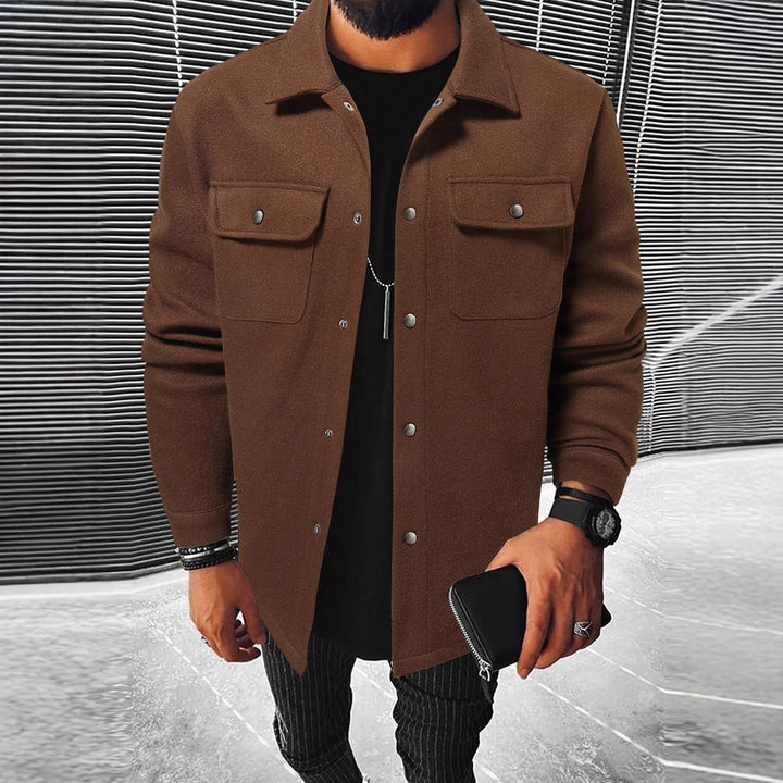 Men's Versatile Shirt Jacket Made Of Soft Material Lisslune