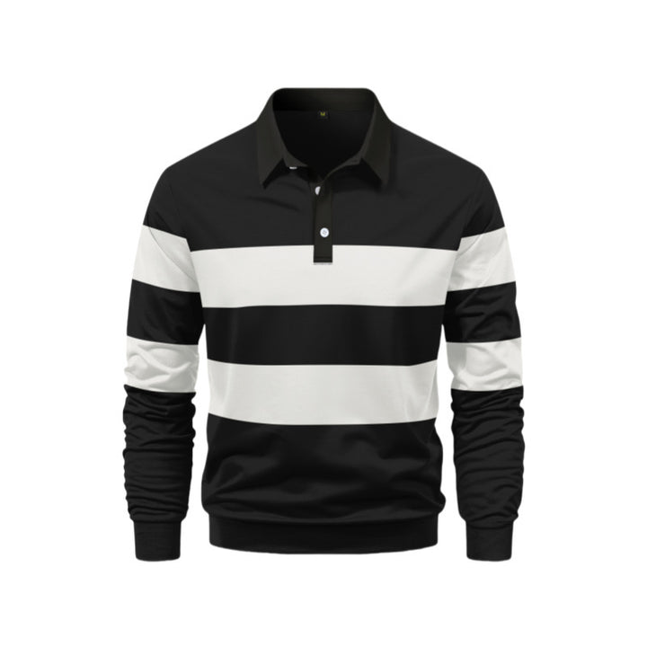 Men's Polo Shirt with sporty stripe design Lisslune