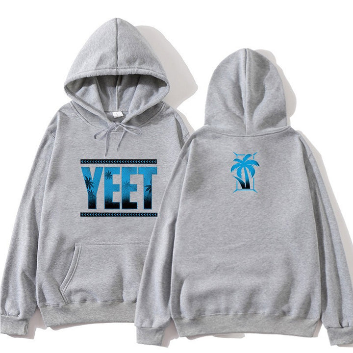 Women's Hoodie with Creative Palm Design Lisslune