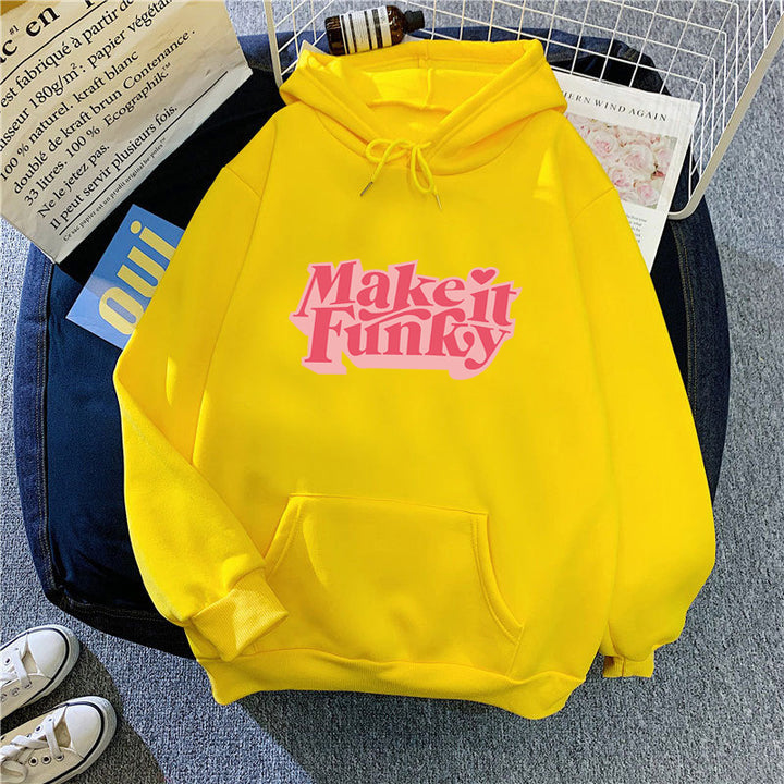 Women's hoodie with striking lettering Lisslune