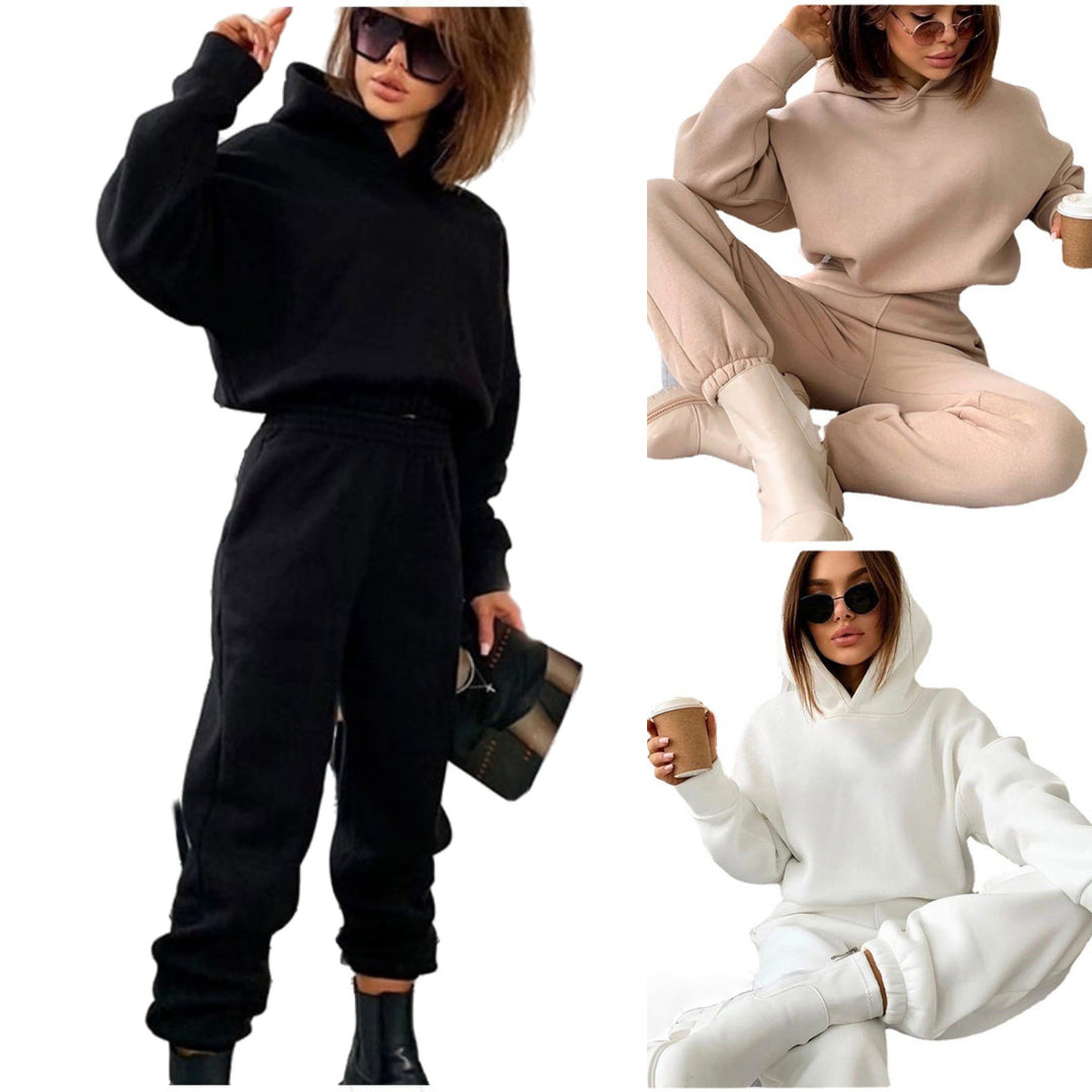 Women’s casual hoodie jumpsuit with practical pockets and modern cut Lisslune